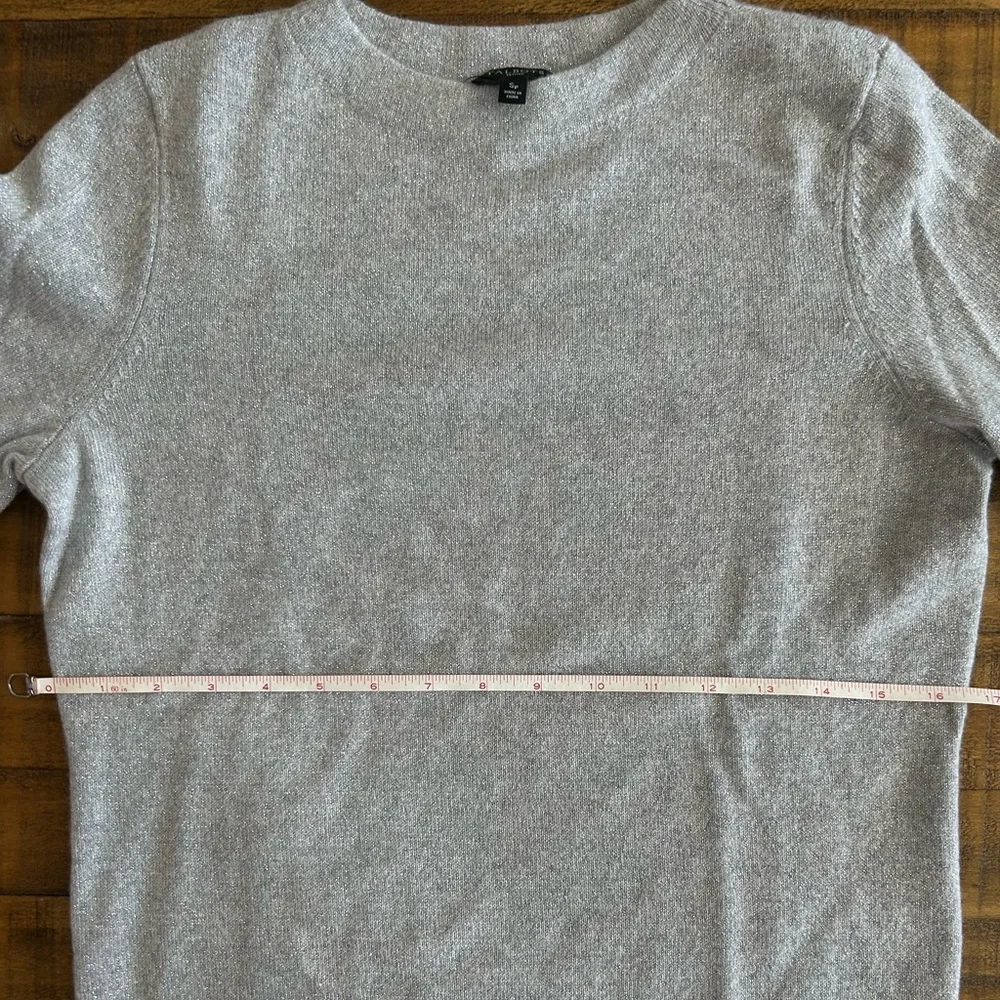 NWT Talbots Audrey Metallic Cashmere Sweater - Picture 5 of 8